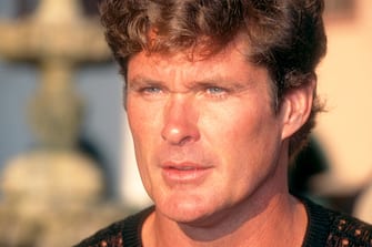SANTA MONICA, CA - JULY 22:  Actor David Hasselhoff looks on as the Baywatch Cast is honored by The Red Cross on July 22, 1995 at Loews Santa Monica Beach Hotel in Santa Monica, California.  (Photo by Ron Davis/Getty Images)