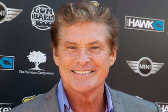 BEVERLY HILLS, CA - SEPTEMBER 21:  David Hasselhoff arrives for the 11th Annual Tony Hawk's Stand Up For Skateparks Benefit - Arrivals at Ron Burkle's Green Acres Estate on September 21, 2014 in Beverly Hills, California.  (Photo by Gabriel Olsen/Getty Images)