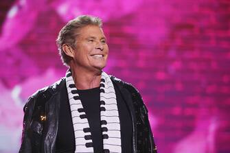 BONN, GERMANY - MARCH 06:  David Hasselhoff performs on stage during the Deutsche Telekom presentation on March 6, 2018 in Bonn, Germany. Deutsche Telekom presents today the new MagentaMobil-XL plan that includes unlimited 4G data usage in Germany.  (Photo by Andreas Rentz/Getty Images)