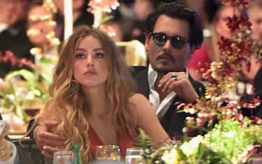 CULVER CITY, CA - JANUARY 09:  Actors Amber Heard and Johnny Depp attend The Art of Elysium 2016 HEAVEN Gala presented by Vivienne Westwood & Andreas Kronthaler at 3LABS on January 9, 2016 in Culver City, California.  (Photo by Jason Merritt/Getty Images for Art of Elysium)