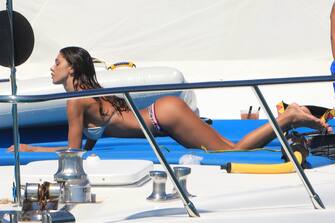 IBIZA, SPAIN - JULY 29: Belen Rodriguez is seen on July 29, 2018 in Ibiza, Spain.  (Photo by Robino Salvatore/GC Images)