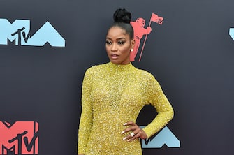 NEWARK, NEW JERSEY - AUGUST 26: Singer Keke Palmer attends the 2019 MTV Video Music Awards red carpet at Prudential Center on August 26, 2019 in Newark, New Jersey. (Photo by Aaron J. Thornton/Getty Images)