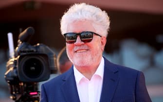VENICE, ITALY - SEPTEMBER 03: Pedro Almodovar walks the red carpet ahead of the movie "The Human Voice" at the 77th Venice Film Festival at  on September 03, 2020 in Venice, Italy. (Photo by Franco Origlia/Getty Images)