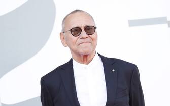 VENICE, ITALY - SEPTEMBER 07: Director Andrej Koncalovskij walks the red carpet ahead of the movie "Dorogie Tovarischi!" (Dear Comrades!) at the 77th Venice Film Festival on September 07, 2020 in Venice, Italy. (Photo by Vittorio Zunino Celotto/Getty Images)