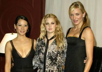 Lucy Liu, Drew Barrymore & Cameron Diaz (Photo by Tony Barson/WireImage)