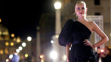 ROME, ITALY - NOVEMBER 19: Chiara Ferragni attends the premiere of the movie "Chiara Ferragni - Unposted" at the Auditorium della Conciliazione on November 19, 2019 in Rome, Italy. (Photo by Franco Origlia/Getty Images)