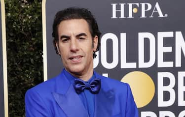 epa08106031 Sacha Baron Cohen arrives for the 77th annual Golden Globe Awards ceremony at the Beverly Hilton Hotel, in Beverly Hills, California, USA, 05 January 2020.  EPA/NINA PROMMER