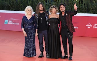 Roma Cinema Fest 2020. Festa del Cinema di Roma. Red carpet film "Calabria, terra mia". Pictured: Maria Celli, Simone Bocci, Alessia Celli, Giampaolo Celli