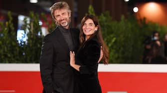 ROME, ITALY - OCTOBER 24: Kim Rossi Stuart and Ilaria Spada attend the red carpet of the movie "Cosa SarÃ " during the 15th Rome Film Festival on October 24, 2020 in Rome, Italy. (Photo by Daniele Venturelli/WireImage,)