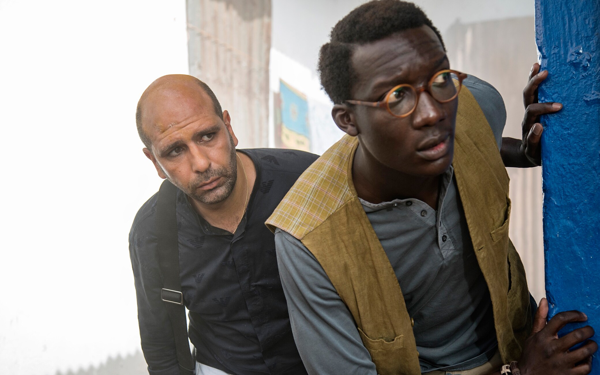Checco Zalone e Souleymane Sylla Checco Zalone e Souleymane Sylla