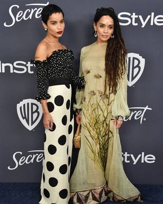 BEVERLY HILLS, CALIFORNIA - JANUARY 05: (L-R) ZoÃ« Kravitz and Lisa Bonet attend the 21st Annual Warner Bros. And InStyle Golden Globe After Party at The Beverly Hilton Hotel on January 05, 2020 in Beverly Hills, California. (Photo by Gregg DeGuire/WireImage)