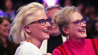 BEVERLY HILLS, CA - FEBRUARY 21:  Actor Mamie Gummer (L) and honoree Meryl Streep attend The 19th CDGA (Costume Designers Guild Awards) with Presenting Sponsor LACOSTE at The Beverly Hilton Hotel on February 21, 2017 in Beverly Hills, California.  (Photo by Christopher Polk/Getty Images)