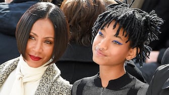 PARIS, FRANCE - MARCH 08:  Jada Pinkett Smith and Willow Smith attend the Chanel show as part of the Paris Fashion Week Womenswear Fall/Winter 2016/2017 on March 8, 2016 in Paris, France.  (Photo by Peter White/Getty Images)