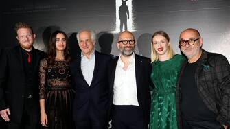 ROME, ITALY - OCTOBER 28: Tony Servillo, Donato Carrisi, Caterina Shulha and Valentina Bellé attend the photocall of the movie "L'uomo del labirinto" on October 28, 2019 in Rome, Italy. (Photo by Franco Origlia/Getty Images)