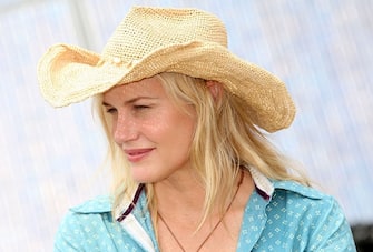 BALTIMORE - AUGUST 05:  Actress Daryl Hannah attend the Virgin Festival "Goes Green Press Conference" at the Virgin Festival By Virgin Mobile 2007 at Pimlico Race Course on August 5, 2007 in Baltimore, Maryland.  (Photo by Scott Gries/Getty Images)