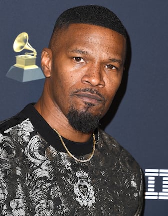 BEVERLY HILLS, CALIFORNIA - JANUARY 25: Jamie Foxx arrives at the Pre-GRAMMY Gala and GRAMMY Salute to Industry Icons Honoring Sean "Diddy" Combs at The Beverly Hilton Hotel on January 25, 2020 in Beverly Hills, California. (Photo by Steve Granitz/WireImage)