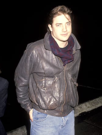 Brendan Fraser during "Love Field" Los Angeles Premiere at Mann Plaza Theatre in Westwood, California, United States. (Photo by Ron Galella/Ron Galella Collection via Getty Images)