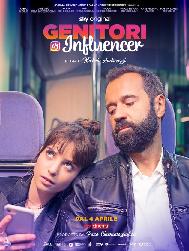 Il poster ufficiale del film "Genitori Vs influencer"