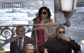 Roma - Set film Gucci - Al Pacino, Lady Gaga e Madalina Ghenea girano alcune scene del film "Gucci"