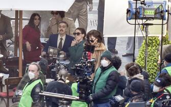 Roma - Set film Gucci - Al Pacino, Lady Gaga e Madalina Ghenea girano alcune scene del film "Gucci"