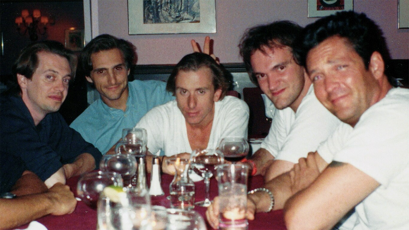 Quentin Tarantino e il cast di Le Iene