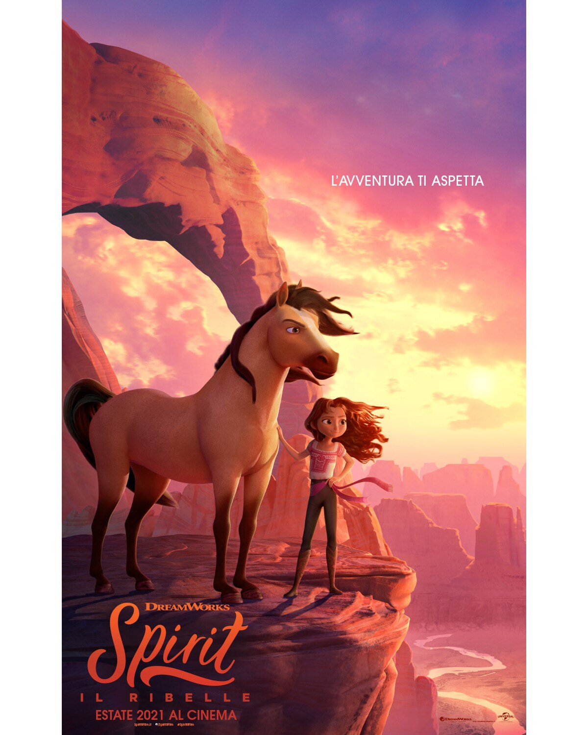 Il Poster ufficiale del film Spirit-Il Ribelle