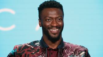 PASADENA, CALIFORNIA - JANUARY 31: Aldis Hodge of the television show 'City on a Hill' speaks during the Showtime segment of the 2019 Winter Television Critics Association Press Tour at The Langham Huntington, Pasadena on January 31, 2019 in Pasadena, California. (Photo by Frederick M. Brown/Getty Images)