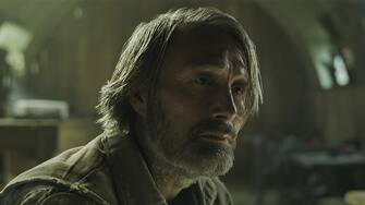 Mads Mikkelsen as Mayor Prentiss in Chaos Walking. Photo Credit: Courtesy of Lionsgate