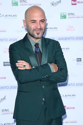 ROME, ITALY - JUNE 22: Giuliano Sangiorgi attends the Nastri D'Argento 2021 red carpet on June 22, 2021 in Rome, Italy. (Photo by Daniele Venturelli/Daniele Venturelli/WireImage )