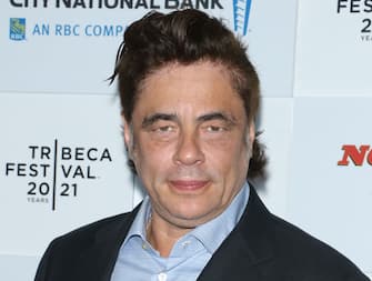 NEW YORK, NEW YORK - JUNE 18: Actor Benicio del Toro attends the "No Sudden Move" premiere during the 2021 Tribeca Festival at The Battery on June 18, 2021 in New York City. (Photo by Jim Spellman/WireImage,)