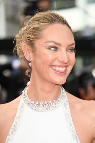 CANNES, FRANCE - JULY 07: Candice Swanepoel attends the "Tout S'est Bien Passe (Everything Went Fine)" screening during the 74th annual Cannes Film Festival on July 07, 2021 in Cannes, France. (Photo by Daniele Venturelli/WireImage)