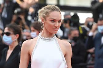 CANNES, FRANCE - JULY 07: Candice Swanepoel attends the "Tout S'est Bien Passe (Everything Went Fine)" screening during the 74th annual Cannes Film Festival on July 07, 2021 in Cannes, France. (Photo by Kate Green/Getty Images)