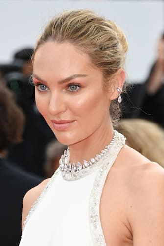 CANNES, FRANCE - JULY 07: Candice Swanepoel attends the "Tout S'est Bien Passe (Everything Went Fine)" screening during the 74th annual Cannes Film Festival on July 07, 2021 in Cannes, France. (Photo by Daniele Venturelli/WireImage)