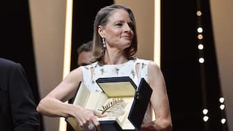 CANNES, FRANCE - JULY 06: Jodie Foster during the opening ceremony of the 74th annual Cannes Film Festival on July 06, 2021 in Cannes, France. (Photo by Stephane Cardinale - Corbis/Corbis via Getty Images)