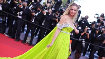 CANNES, FRANCE - JULY 08: Chiara Ferragni attends the "Stillwater" screening during the 74th annual Cannes Film Festival on July 08, 2021 in Cannes, France. (Photo by Andreas Rentz/Getty Images)