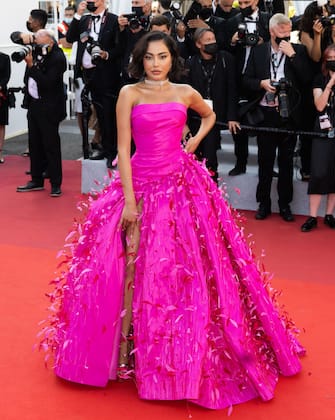 CANNES, FRANCE - JULY 09: Fatima Almomen  attends the "Benedetta" screening during the 74th annual Cannes Film Festival on July 09, 2021 in Cannes, France. (Photo by Samir Hussein/WireImage)
