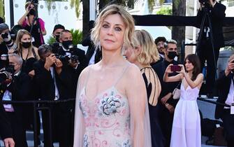 1328181873 CANNES, FRANCE - JULY 11: Margherita Buy attends the "Tre Piani (Three Floors)" screening during the 74th annual Cannes Film Festival on July 11, 2021 in Cannes, France. (Photo by Daniele Venturelli/WireImage)
