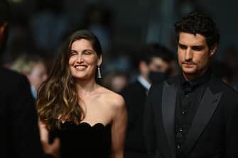 CANNES, FRANCE - JULY 12: Laetitia Casta and Louis Garrel attend the "Bac Nord" screening during the 74th annual Cannes Film Festival on July 12, 2021 in Cannes, France. (Photo by Stephane Cardinale - Corbis/Corbis via Getty Images)