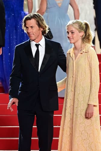 CANNES, FRANCE - JULY 10: Danny Moder and daughter Hazel Moder attends the "Flag Day" screening during the 74th annual Cannes Film Festival on July 10, 2021 in Cannes, France. (Photo by Daniele Venturelli/WireImage)