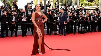 CANNES, FRANCE - JULY 15: Georgina Rodriguez attends the "France" screening during the 74th annual Cannes Film Festival on July 15, 2021 in Cannes, France. (Photo by Kate Green/Getty Images)