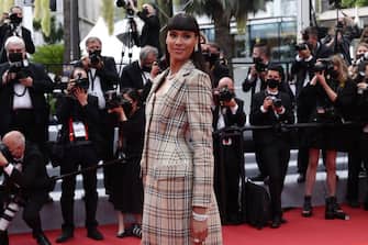 CANNES, FRANCE - JULY 16: Cindy Bruna attends the "Les Intranquilles (The Restless)" screening during the 74th annual Cannes Film Festival on July 16, 2021 in Cannes, France. (Photo by Vittorio Zunino Celotto/Getty Images for Kering)