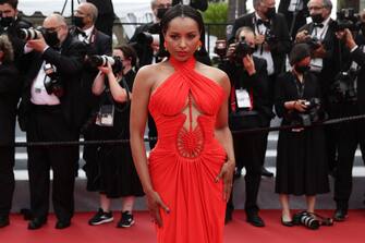 CANNES, FRANCE - JULY 16: Kat Graham attends the "Les Intranquilles (The Restless)" screening during the 74th annual Cannes Film Festival on July 16, 2021 in Cannes, France. (Photo by Vittorio Zunino Celotto/Getty Images for Kering)