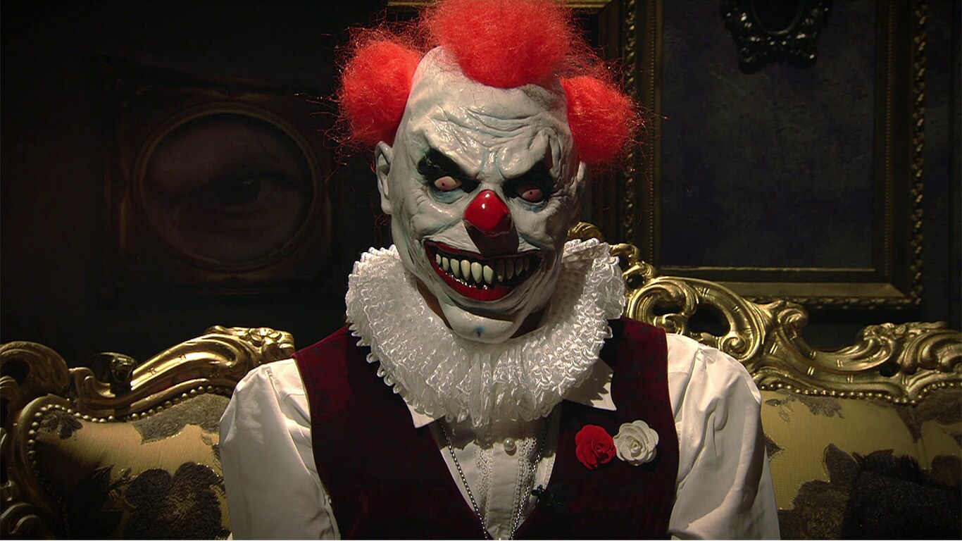 Mister Paura in versione clown malvagio