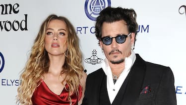 CULVER CITY, CA - JANUARY 09:  Actress Amber Heard and actor Johnny Depp attend Art of Elysium's 9th annual Heaven Gala at 3LABS on January 9, 2016 in Culver City, California.  (Photo by Jason LaVeris/FilmMagic)