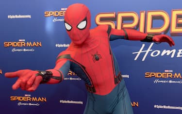 NEW YORK, NY - JUNE 26: Spiderman attends the "Spiderman: Homecoming" New York First Responders' Screening at Henry R. Luce Auditorium at Brookfield Place on June 26, 2017 in New York City.  (Photo by Jason Kempin/Getty Images)
