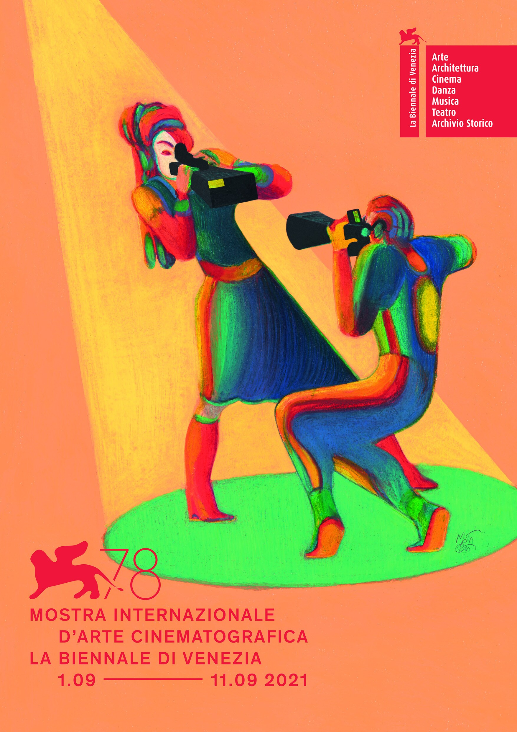 La locandina di Venezia 78 firmata da Lorenzo Mattotti Venezia 78 locandina Lorenzo Mattotti