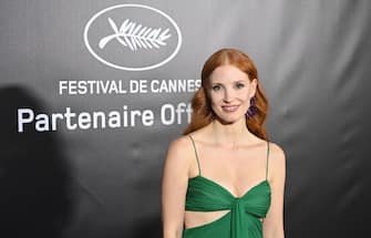 CANNES, FRANCE - JULY 09: Jessica Chastain attends the photocall ahead of the Chopard Trophy dinner during the 74th annual Cannes Film Festival on July 09, 2021 in Cannes, France. (Photo by Kate Green/Getty Images)