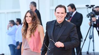 VENICE, ITALY - SEPTEMBER 02: Roberta Mastromichele and Matt Dillon attend the red carpet of the movie "The Hand Of God" during the 78th Venice International Film Festival on September 02, 2021 in Venice, Italy.  (Photo by Daniele Venturelli / WireImage)