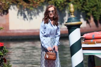 VENICE, ITALY - SEPTEMBER 01: Isabelle Huppert is seen arriving at the 78th Venice International Film Festival on September 01, 2021 in Venice, Italy. (Photo by Ernesto Ruscio/Getty Images)