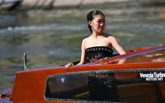 VENICE, ITALY - SEPTEMBER 02: Jaime Xie is seen arriving at the 78th Venice International Film Festival on September 02, 2021 in Venice, Italy. (Photo by Jacopo Raule/Getty Images)